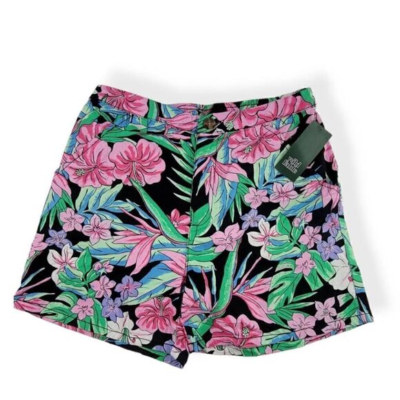 Wild Fable Black Tropical Floral Shorts  XS - Picture 1 of 4